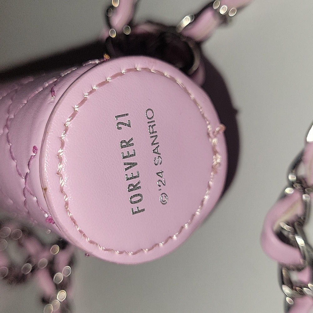 Forever 21 Quilted Pink Hello Kitty Lipstick Holder with Chain - Picture 5 of 6